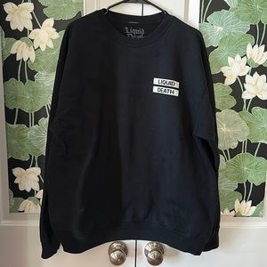 Liquid death sweatshirt
